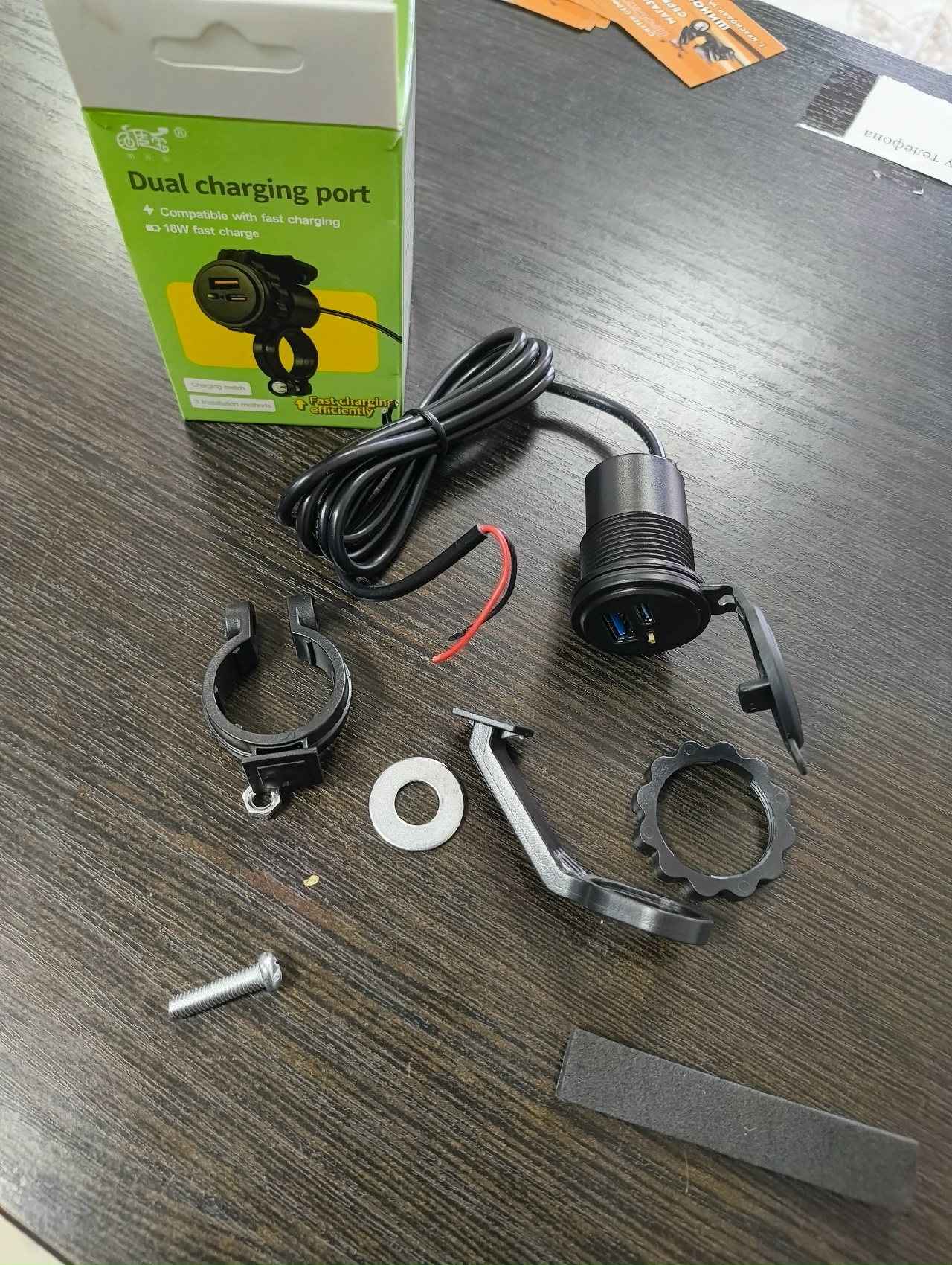 Зарядка выносная/врезная USB/Type-C